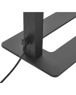 Candeeiro De Pe Led Em Metal Preto 196 Cm Orion
