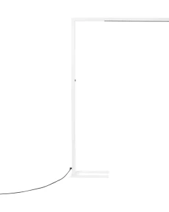 Candeeiro De Pe Led Em Metal Branco 194 Cm Sagitta