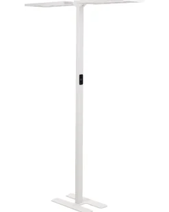 Candeeiro De Pe Led Em Metal Branco 196 Cm Sculptor