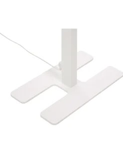 Candeeiro De Pe Led Em Metal Branco 196 Cm Sculptor