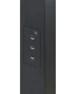 Candeeiro De Pe Led Em Metal Preto 194 Cm Mensa