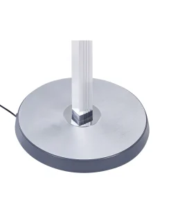 Candeeiro De Pe Led Prateado 170 Cm Carina