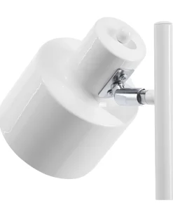 Candeeiro De Pe Metalico Branco Corbones
