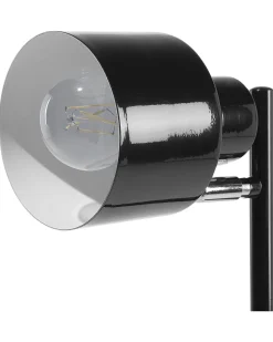 Candeeiro De Pe Metalico Preto Corbones