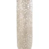 Candeeiro De Pe Metalico Cor Creme Dourado Mures