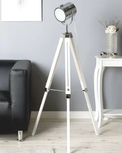 Candeeiro De Pe Moderno Branco Alzette