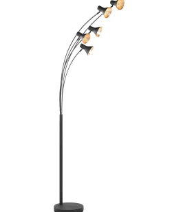 Candeeiro De Pe Preto 205 Cm Baraga