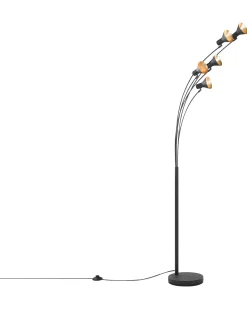 Candeeiro De Pe Preto 205 Cm Baraga