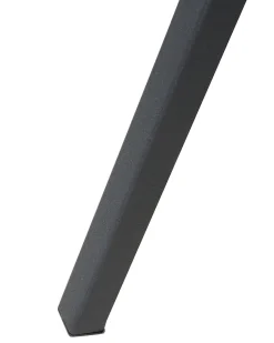 Candeeiro De Pe Preto E Prateado Thames Ii