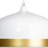 Candeeiro De Teto Branco E Dourado Parina