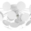Candeeiro De Teto Branco Para 3 Lampadas Maritsa