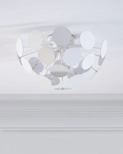 Candeeiro De Teto Branco Para 3 Lampadas Maritsa