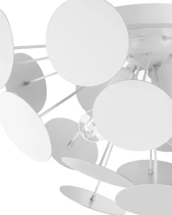 Candeeiro De Teto Branco Para 3 Lampadas Maritsa