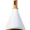 Candeeiro De Teto Branco E Dourado Mackenzie