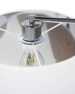 Candeeiro De Teto Branco E Cromado Fucino
