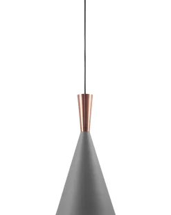 Candeeiro De Teto Cinzento E Cor Cobre Tagus