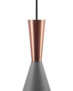 Candeeiro De Teto Cinzento E Cor Cobre Tagus