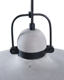 Candeeiro De Teto Cinzento Em Betao E Metal Noatak