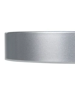 Candeeiro De Teto Com 5 Focos Led Em Metal Prateado Luga