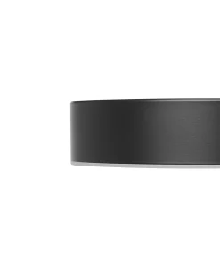 Candeeiro De Teto Com 5 Focos Led Em Metal Preto Luga