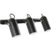 Candeeiro De Teto Com 3 Focos Preto Tyria