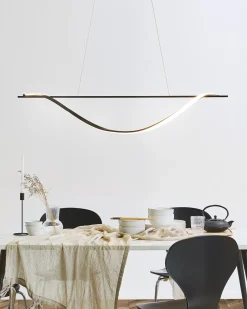 Candeeiro De Teto Com Led Em Metal Preto Bodri