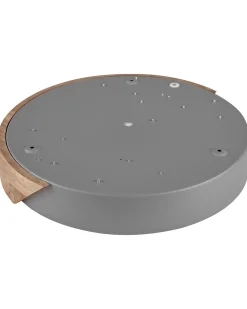 Candeeiro De Teto Com Led Em Metal Cinzento E Castanho Claro 31 Cm Pattani