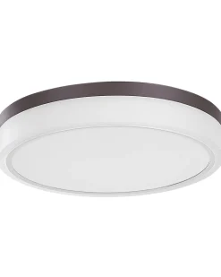Candeeiro De Teto Com Led Em Metal Branco 40 Cm Sakae