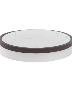 Candeeiro De Teto Com Led Em Metal Branco 40 Cm Sakae