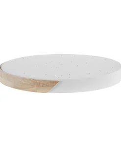 Candeeiro De Teto Com Led Em Metal Branco E Castanho Claro 51 Cm Pattani