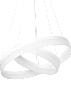 Candeeiro De Teto Com Led Em Metal Branco Puzi