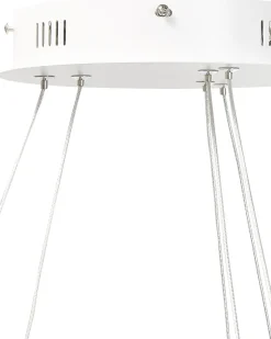 Candeeiro De Teto Com Led Em Metal Branco Puzi