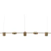Candeeiro De Teto Cor De Latao Com Led Integrado Sestra