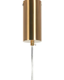 Candeeiro De Teto Cor De Latao Com Led Integrado Sestra