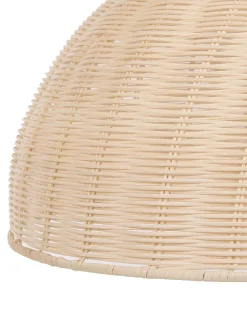 Candeeiro De Teto De Rattan Cor Natural Millian
