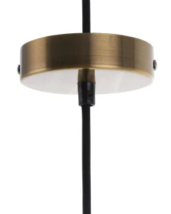 Candeeiro De Teto De Vidro E Metal Cor De Cobre Colorado