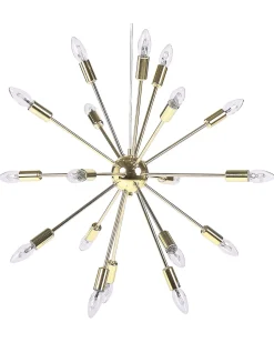 Candeeiro De Teto Dourado Maguse