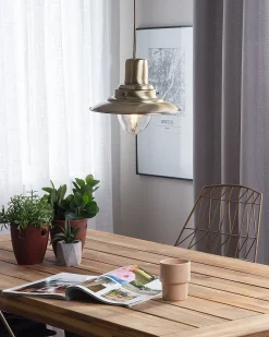 Candeeiro De Teto Dourado Pinega