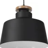 Candeeiro De Teto Em Aluminio Preto E Branco O 28 Cm Danube