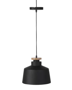 Candeeiro De Teto Em Aluminio Preto E Branco O 28 Cm Danube