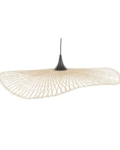 Candeeiro De Teto Em Bambu Castanho Claro 80 Cm Floyd