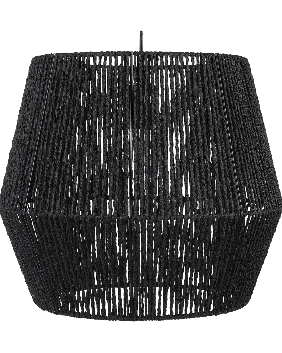 Candeeiro De Teto Em Corda De Papel Preto Gweru