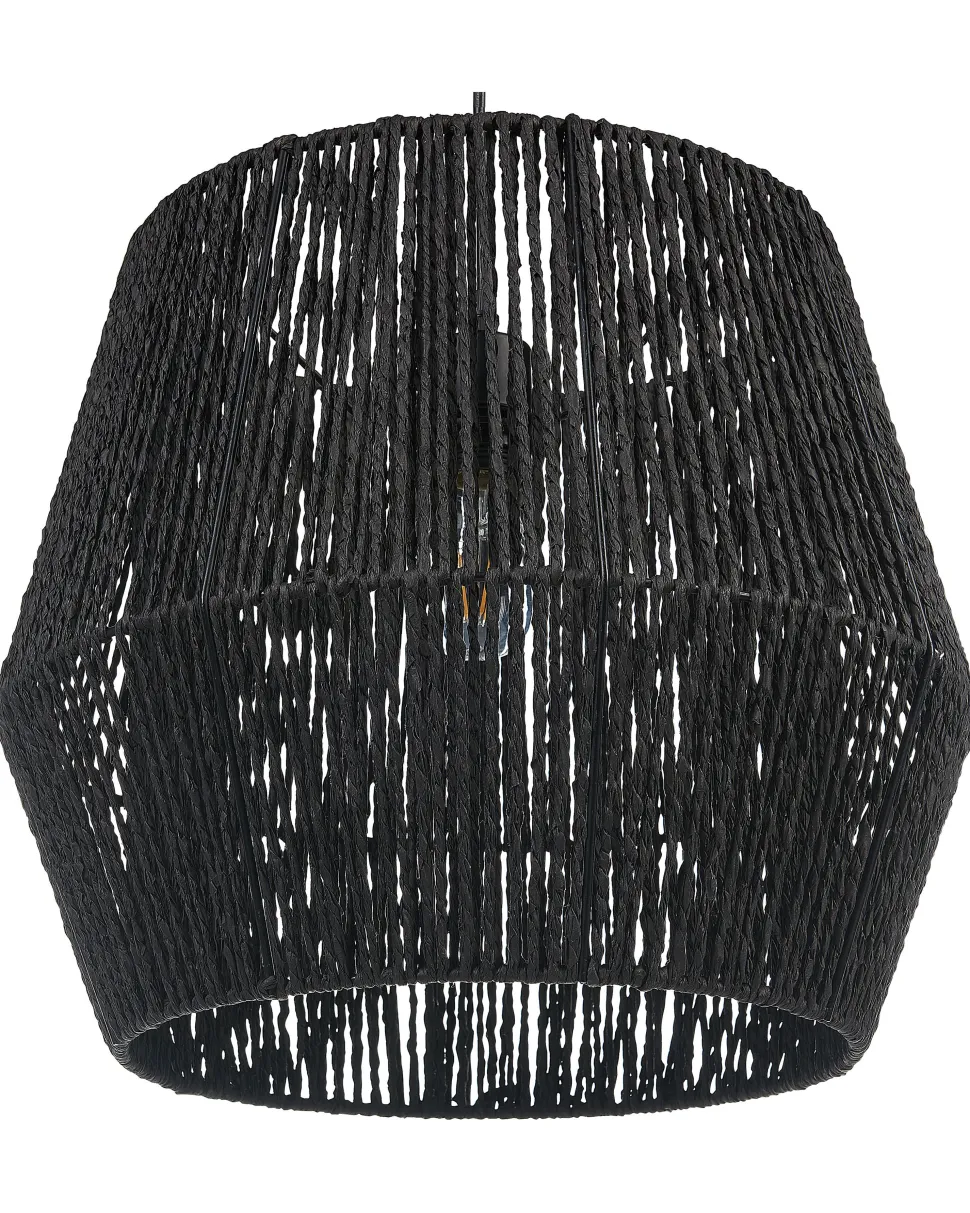 Candeeiro De Teto Em Corda De Papel Preto Gweru