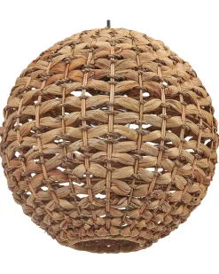 Candeeiro De Teto Em Corda De Papel Castanho Siwaze