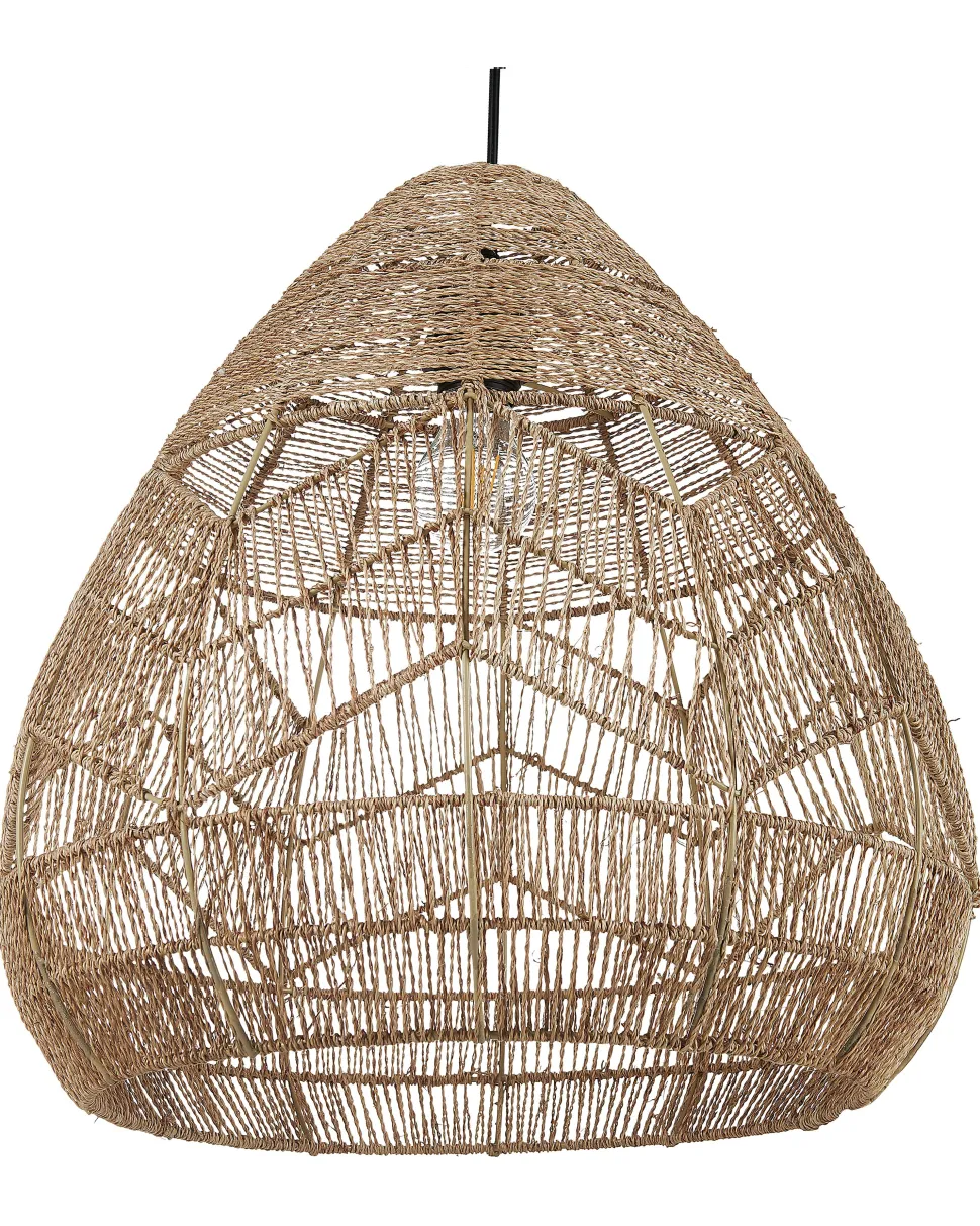 Candeeiro De Teto Em Corda De Papel Cor Natural Cascade