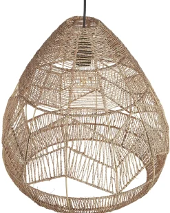 Candeeiro De Teto Em Corda De Papel Cor Natural Cascade