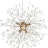 Candeeiro De Teto Em Cristal Dourado Torola