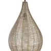 Candeeiro De Teto Em Metal Bronze Tista