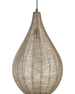 Candeeiro De Teto Em Metal Bronze Tista