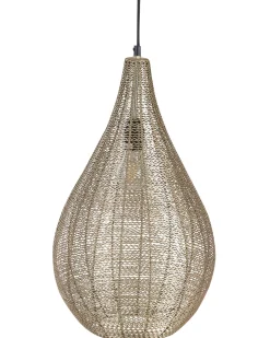 Candeeiro De Teto Em Metal Bronze Tista